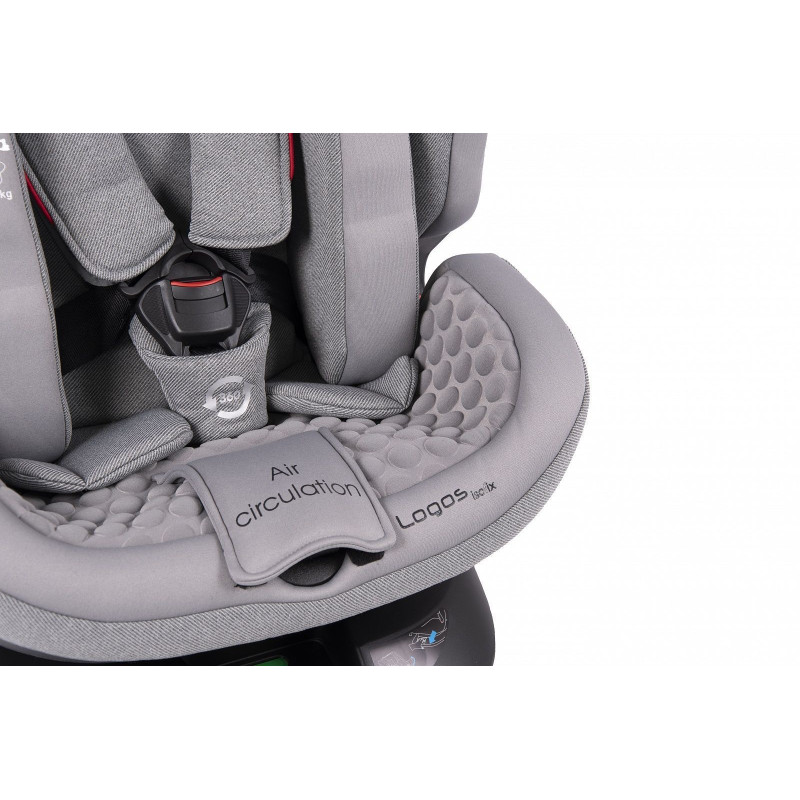 Автокрісло Coletto Logos Izofix 0-36 9024-CLIs-13, black, чорний