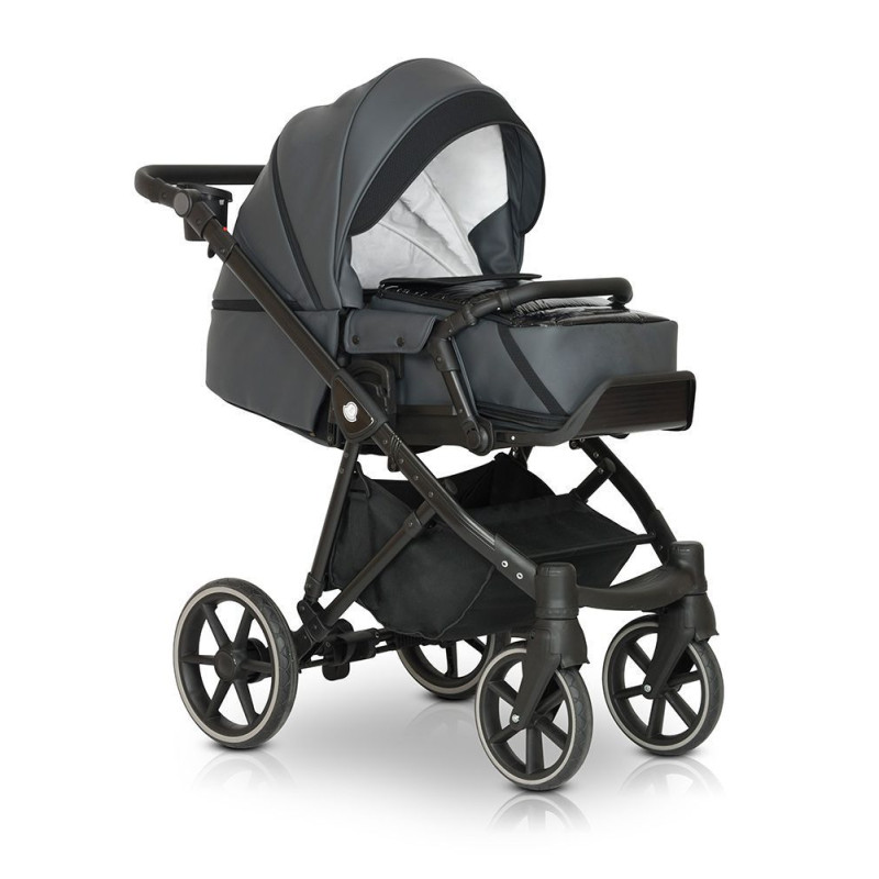 Коляска 2 в 1 Verdi Makan black 03 new gold