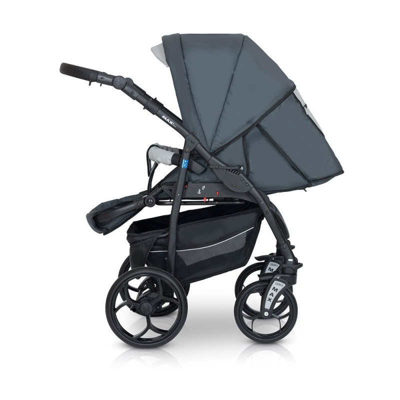 Коляска 3 в 1 Verdi Max Plus 9023-VMP-04, 04, сірий/білий