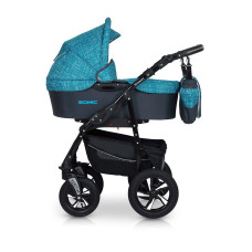 Коляска 3 в 1 Verdi Sonic 9023-VS-44, 44, бірюза