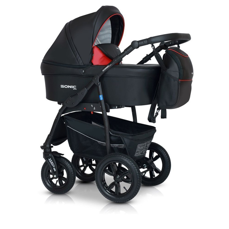 Коляска 3 в 1 Verdi Sonic Plus 9023-VSP-01, 01, чорний