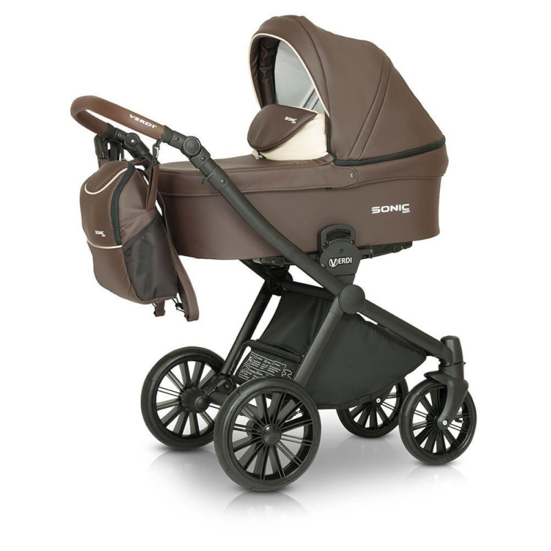 Коляска 3 в 1 Verdi Sonic Soft 9023-VSS-03, 03, коричневий