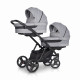 Коляска для двійні EasyGo 2 of Us 9023-EG2U-20, Pearl, сірий