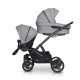 Коляска для двійні EasyGo 2 of Us 9023-EG2U-20, Pearl, сірий