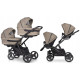 Коляска для двійні EasyGo 2 of Us 9023-EG2U-22, safari, бежевий