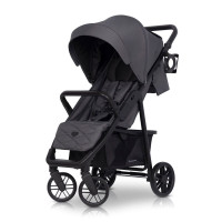 Коляска Euro-Cart Flex black edition 9023-ECFB-16, Iron, графіт