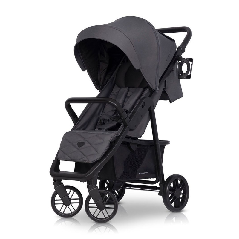 Коляска Euro-Cart Flex black edition 9023-ECFB-16, Iron, графіт