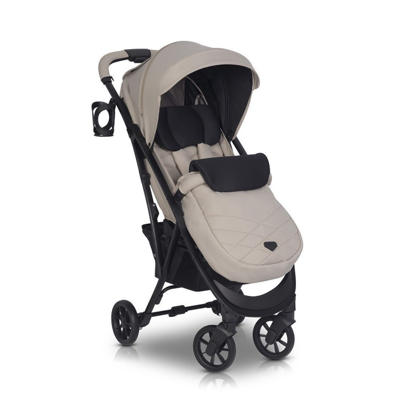 Коляска Euro-Cart Volt black edition 9023-ECVB-02, Fossil, бежевий
