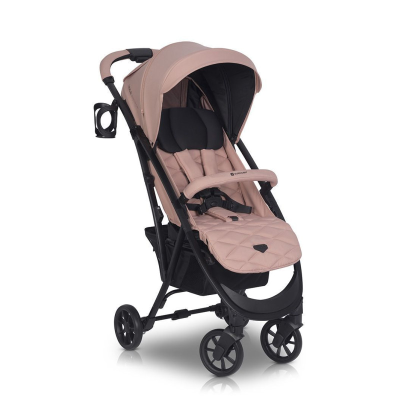 Коляска Euro-Cart Volt black edition 9023-ECVB-24, Langust, пудра