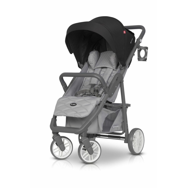 Коляска Euro-Cart Flex 9023-ECF-04, anthracite, чорний