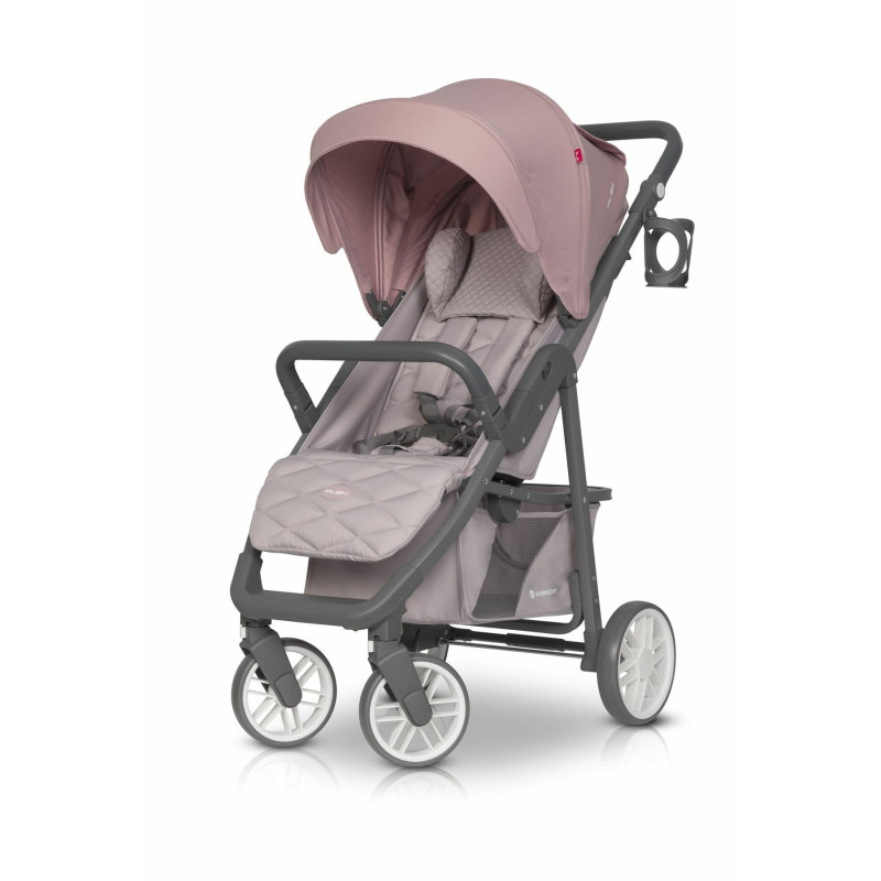 Коляска Euro-Cart Flex 9023-ECF-16, powder pink, рожевий
