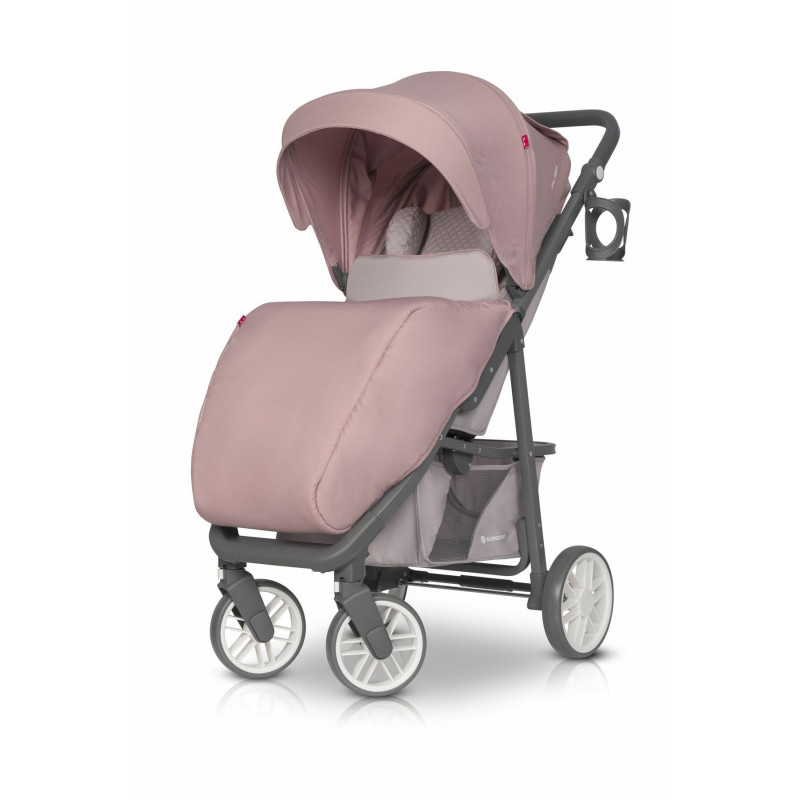 Коляска Euro-Cart Flex 9023-ECF-16, powder pink, рожевий