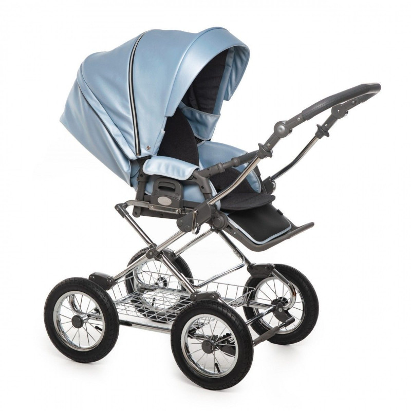 Коляска 2 в 1 Roan Bloom Eco 9023-RBE-01, Blue Pearl, блакитний
