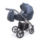Коляска 2 в 1 Roan Esso 9023-RE-01, Blue Sequins, чорний/голубий