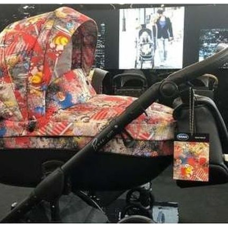 Коляска 2 в 1 Roan Bass Soft Print 9023-RBSP-PA, Pop Art, рожевий