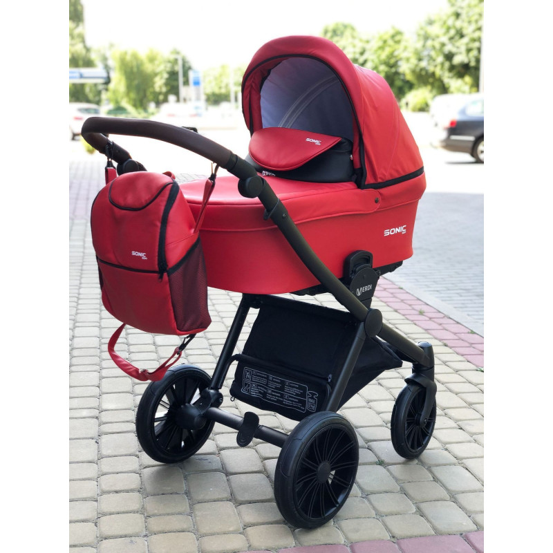Коляска 3 в 1 Verdi Sonic Soft 9023-VSS-04, 04, червоний