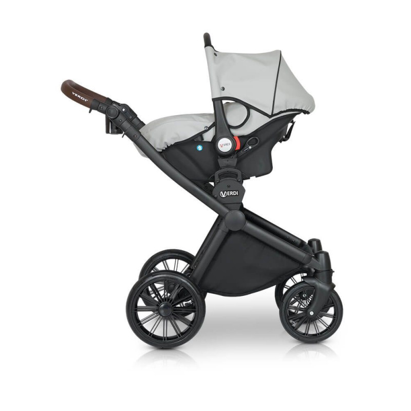 Коляска 3 в 1 Verdi Sonic Soft 9023-VSS-06, 06, світло сірий