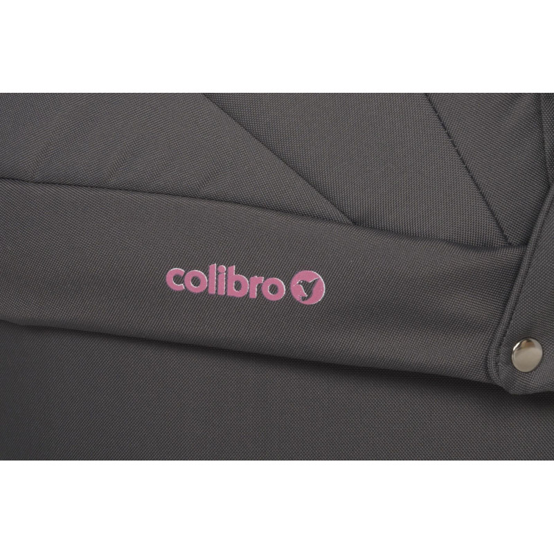 Коляска 2 в 1 Colibro Focus 9023-CF-08, lila, чорний/рожевий