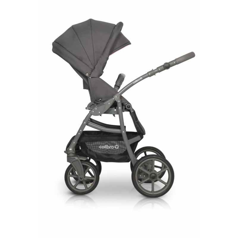 Коляска 2 в 1 Colibro Focus 9023-CF-08, lila, чорний/рожевий