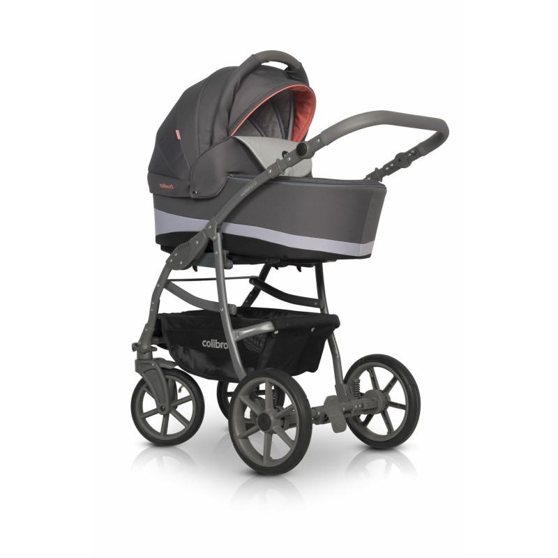 Коляска 2 в 1 Colibro Focus 9023-CF-15, coral, сірий/оранжевий