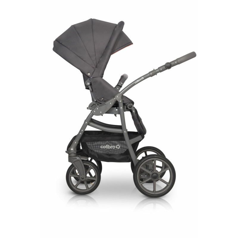 Коляска 2 в 1 Colibro Focus 9023-CF-15, coral, сірий/оранжевий