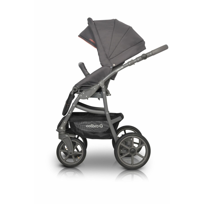 Коляска 2 в 1 Colibro Focus 9023-CF-15, coral, сірий/оранжевий