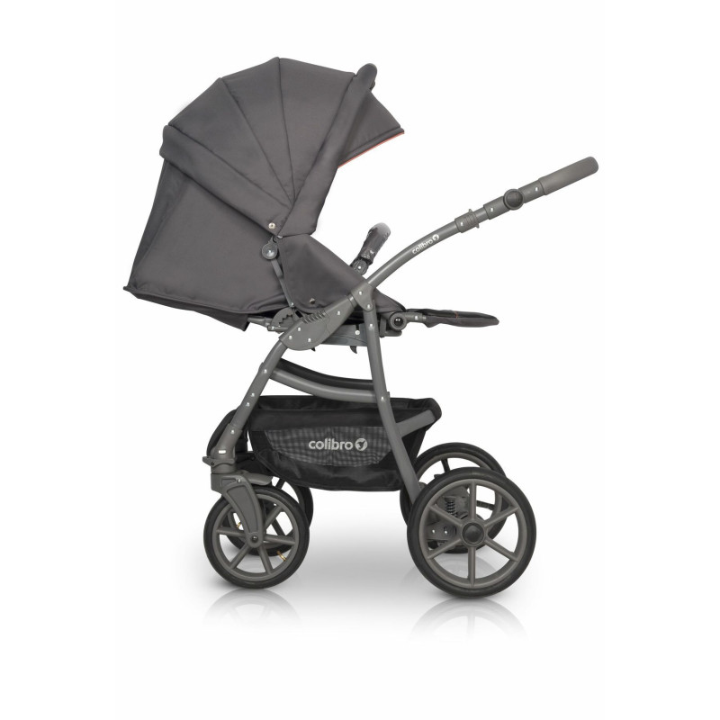 Коляска 2 в 1 Colibro Focus 9023-CF-15, coral, сірий/оранжевий