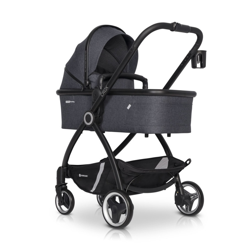 Коляска 2 в 1 Euro-Cart Crox 9023-ECC-01, Coal, графіт