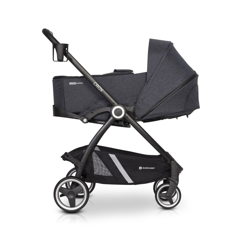 Коляска 2 в 1 Euro-Cart Crox 9023-ECC-01, Coal, графіт