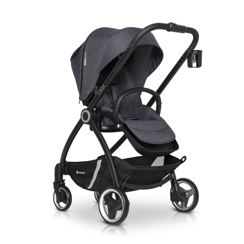 Коляска 2 в 1 Euro-Cart Crox 9023-ECC-01, Coal, графіт