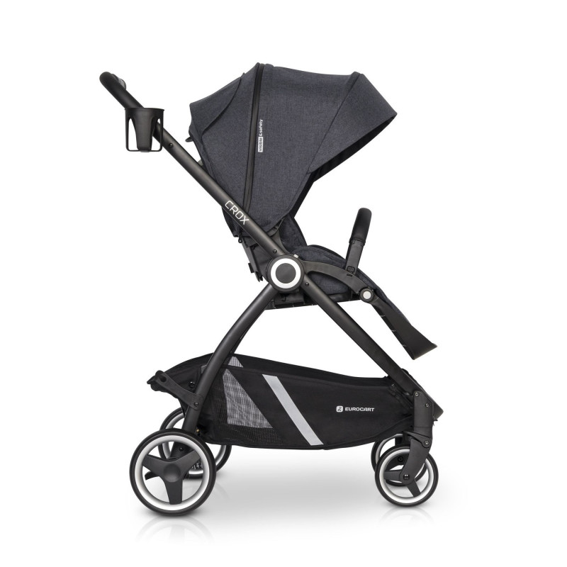 Коляска 2 в 1 Euro-Cart Crox 9023-ECC-01, Coal, графіт