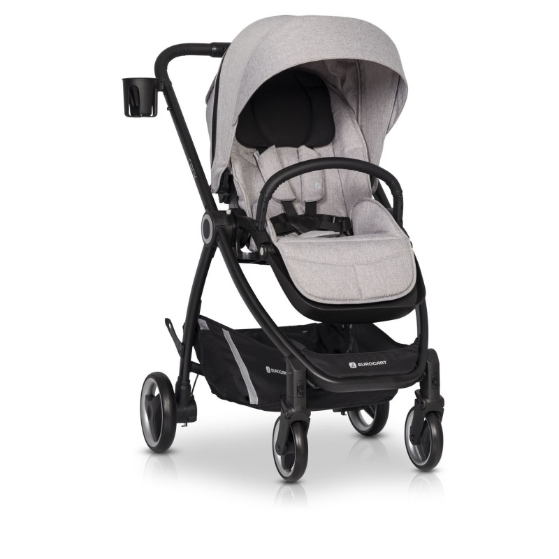 Коляска 2 в 1 Euro-Cart Crox 9023-ECC-04, Pearl, сірий