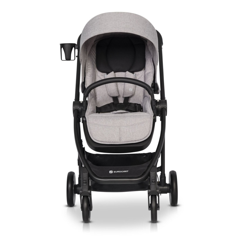 Коляска 2 в 1 Euro-Cart Crox 9023-ECC-04, Pearl, сірий