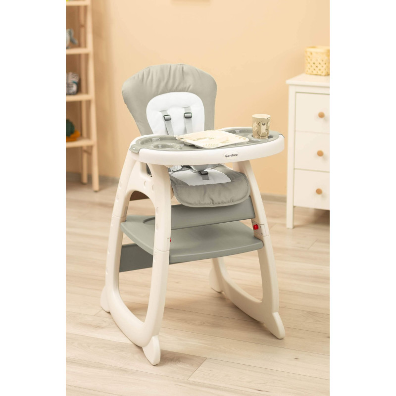 Стільчик трансформер для годування Caretero Homee Grey