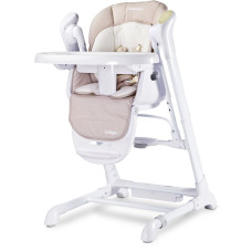 Стільчик для годування + качель 2 в 1 Caretero Indigo Beige
