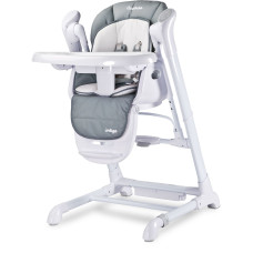 Стільчик для годування + качель 2 в 1 Caretero Indigo Grey