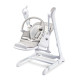 Стільчик для годування + качель 2 в 1 Caretero Indigo Light Grey