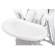 Стільчик для годування + качель 2 в 1 Caretero Indigo Light Grey