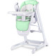 Стільчик для годування + качель 2 в 1 Caretero Indigo Mint