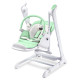 Стільчик для годування + качель 2 в 1 Caretero Indigo Mint