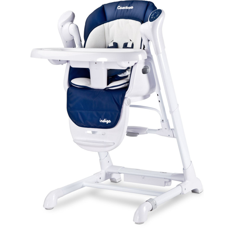 Стільчик для годування + качель 2 в 1 Caretero Indigo Navy