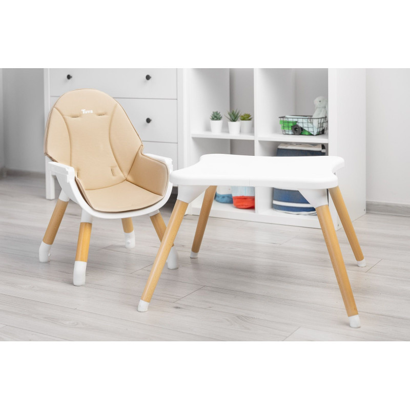 Стільчик для годування Caretero Tuva Beige