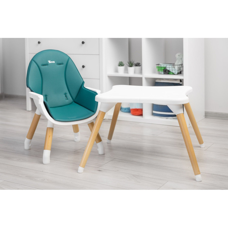 Стільчик для годування Caretero Tuva Dark Green