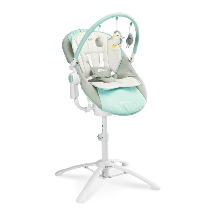 Стільчик, шезлонг-гойдалка 3 в 1 Caretero Kivi Blue