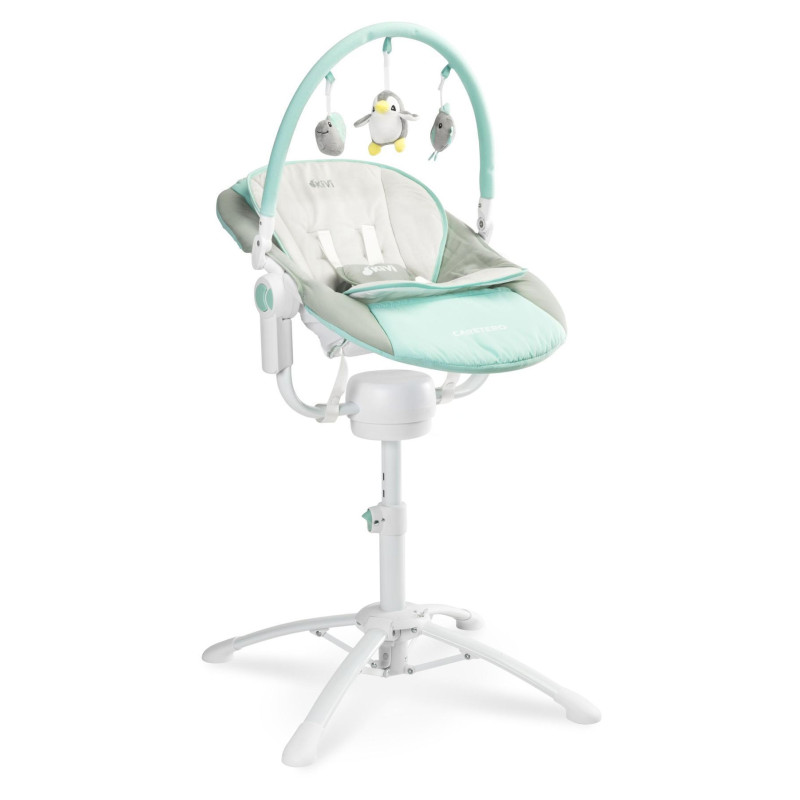 Стільчик, шезлонг-гойдалка 3 в 1 Caretero Kivi Blue