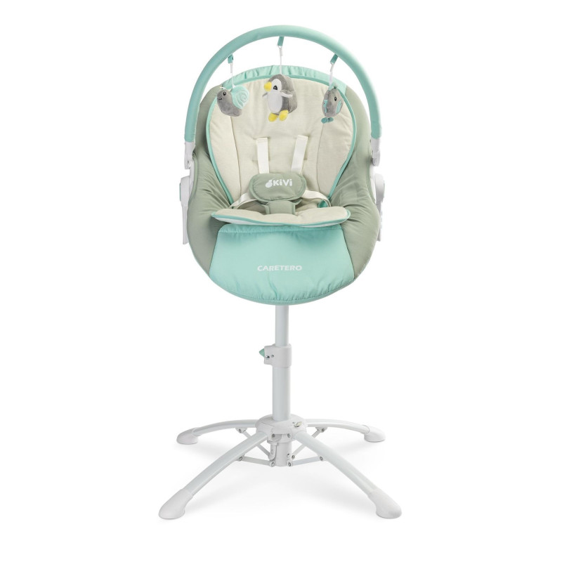 Стільчик, шезлонг-гойдалка 3 в 1 Caretero Kivi Blue