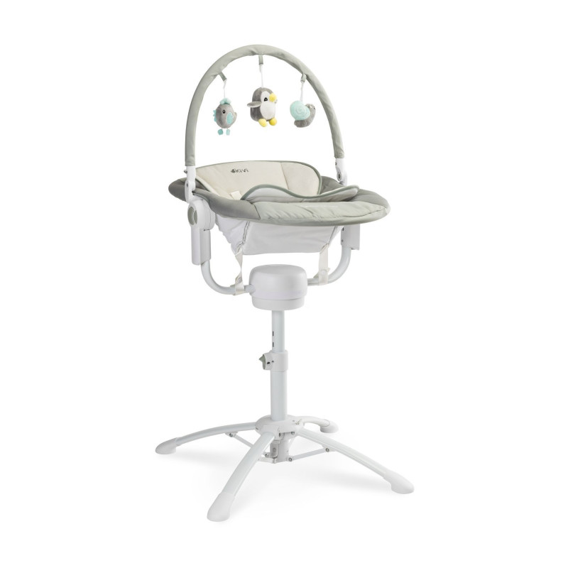 Стільчик, шезлонг-гойдалка 3 в 1 Caretero Kivi Grey