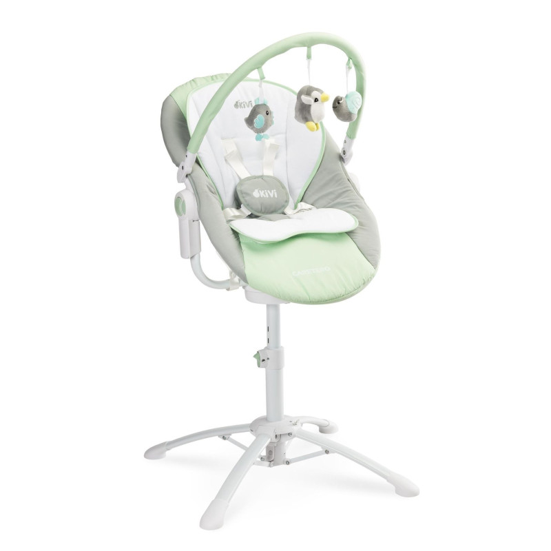 Стільчик, шезлонг-гойдалка 3 в 1 Caretero Kivi Mint