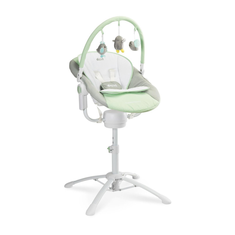 Стільчик, шезлонг-гойдалка 3 в 1 Caretero Kivi Mint
