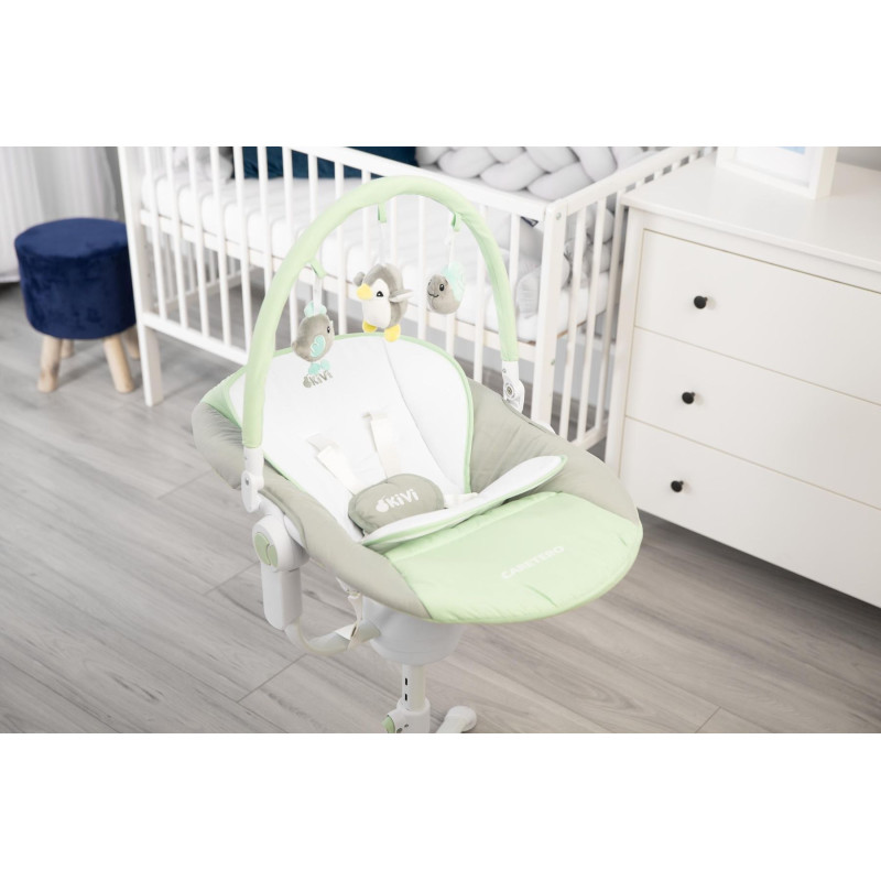 Стільчик, шезлонг-гойдалка 3 в 1 Caretero Kivi Mint
